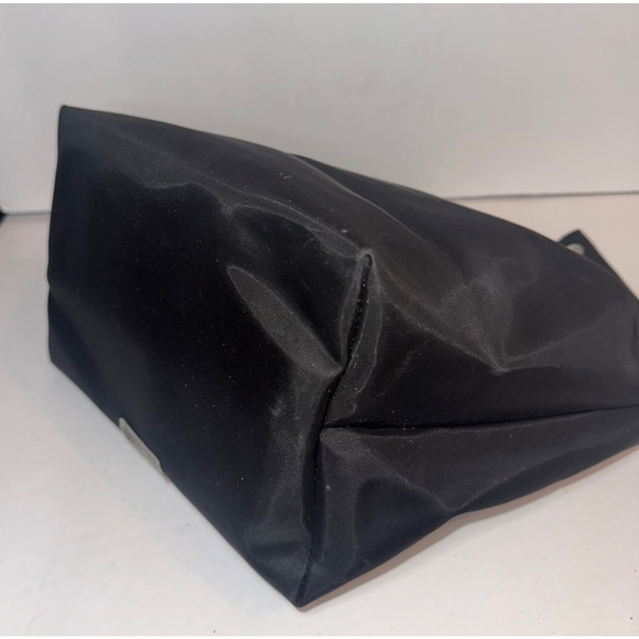 Fendi, Rare, Black Nylon-Pequin Stripes bag Pouch authentic travel cosmetic bag - Picture 9 of 14